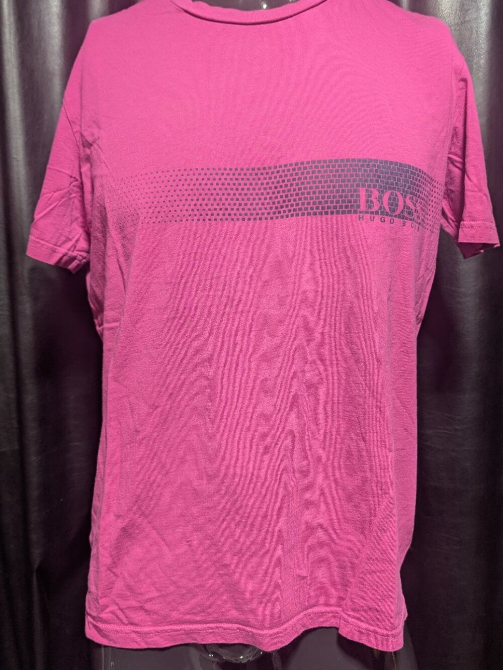 Hugo Boss Slim Fit Graphic T-Shirt XL Pink Sun Protection Short Sleeve Tee